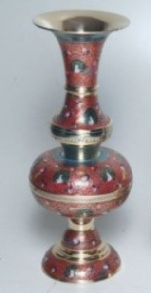 COMING SOON....!!! Brass Flower Vases Colored 60cm / 23.62"   (Red)
