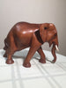 Wooden walking Elephant, hand carved from Suar wood